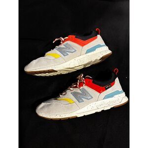 New Balance 997H Womens Size 7 Gray Orange Blue Athletic Running Shoes Sneakers